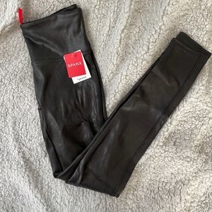 Hi-Rise Faux Leather Leggings